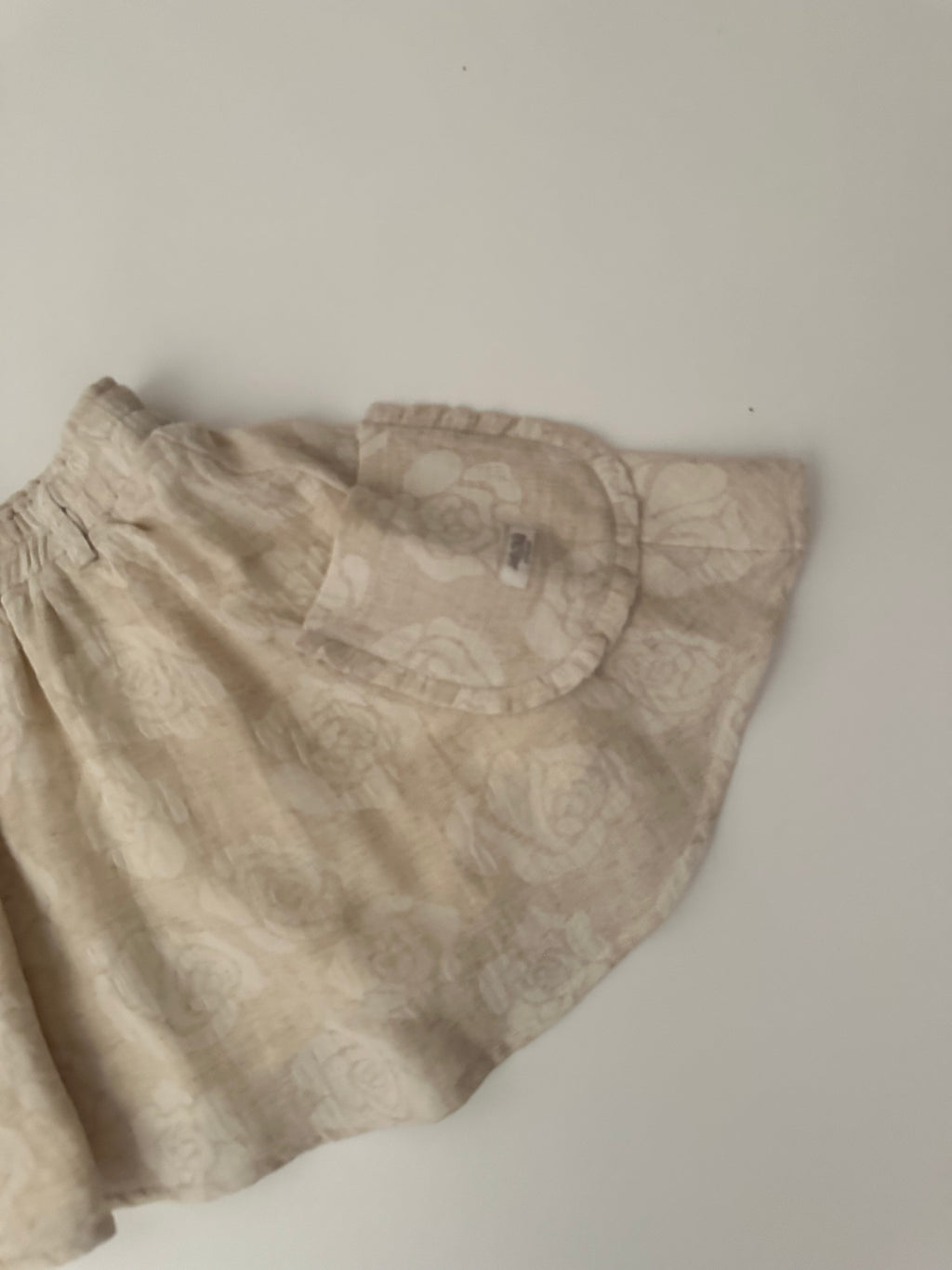 Le chic - rok beige gebloemd