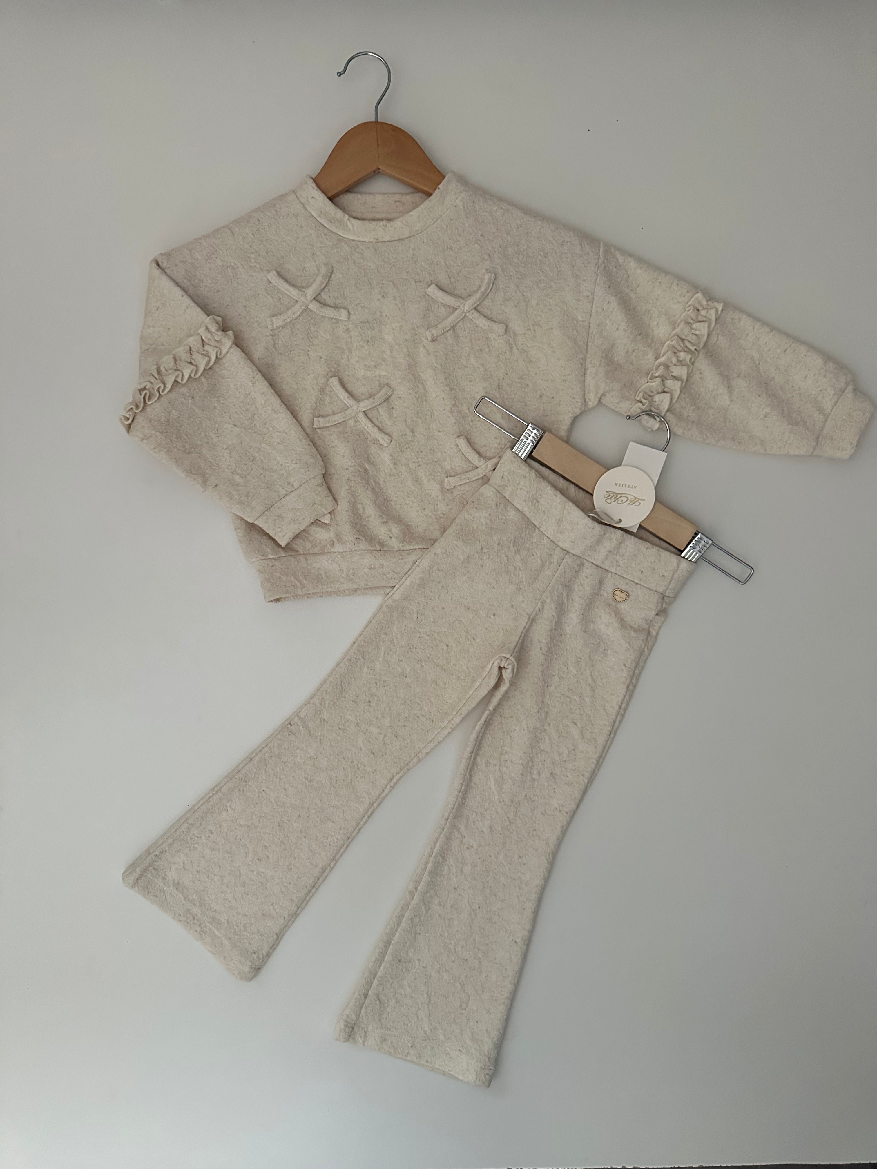 Le chic - Trui strikken off white