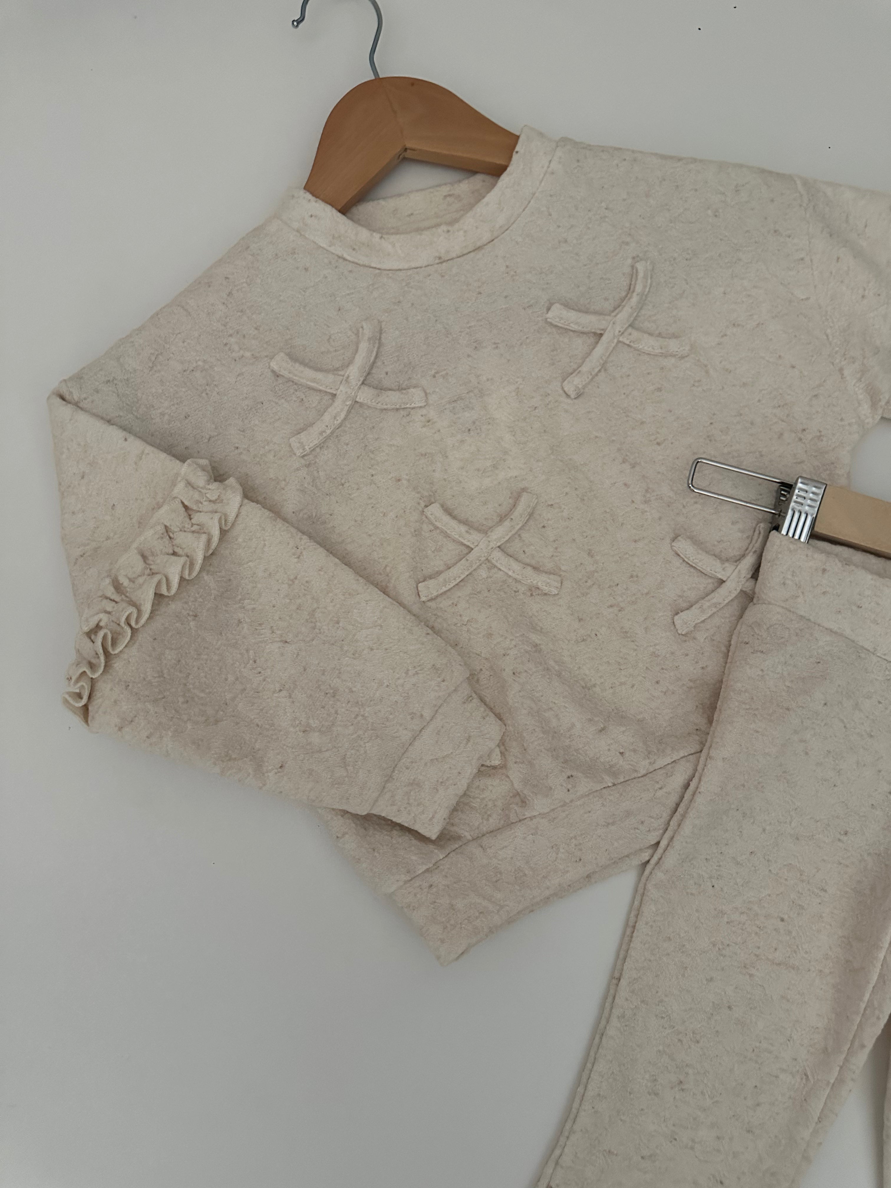 Le chic - Trui strikken off white