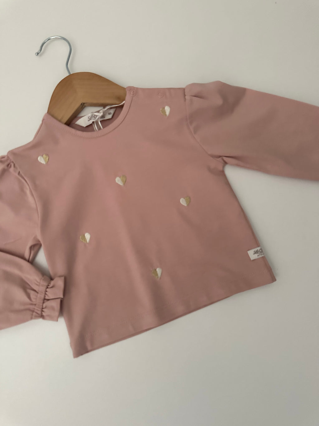 Le chic - Oudroze trui hartjes
